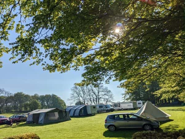 Camping and caravan pitches at High Lane Farm