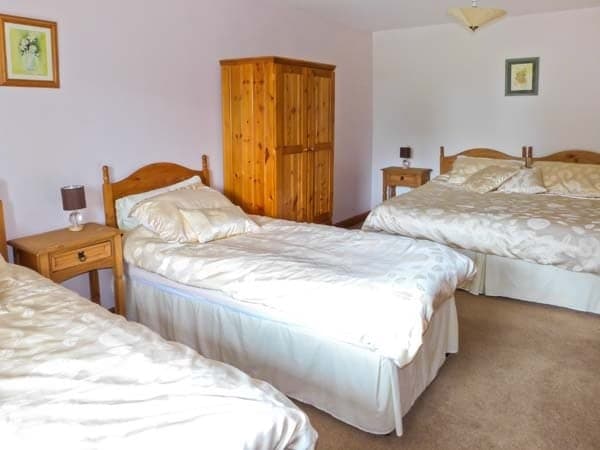 The bedroom in Hayloft Cottage