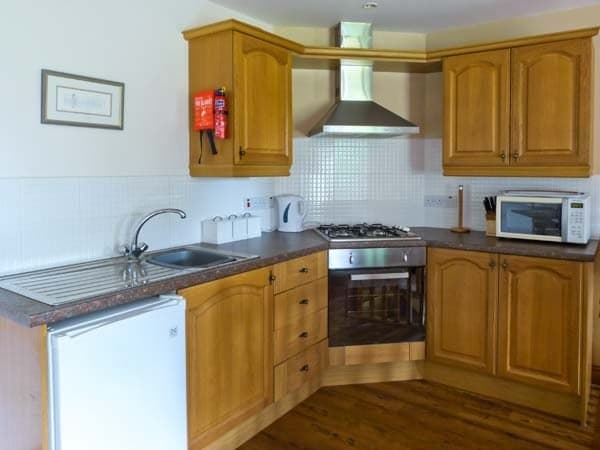 The kitchen in Hayloft Cottage
