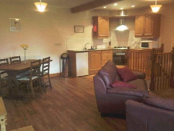 The living area in Hayloft Cottage