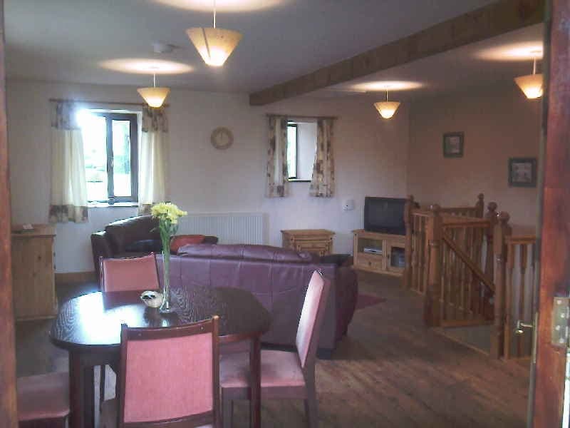 The living area in Old Byre Cottage
